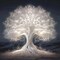 5D Diamond Painting Kits for Adults,Diamond Art Glowing White Tree of Life Landscape Painting Kits for Adults DIY Round Drill Art Craft Kits for Home Wall Decor